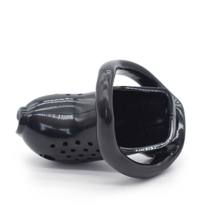 Black Plastic Chastity Cage