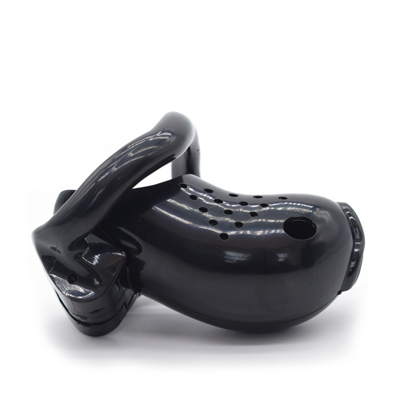 Black Plastic Chastity Cage, gallery view 4