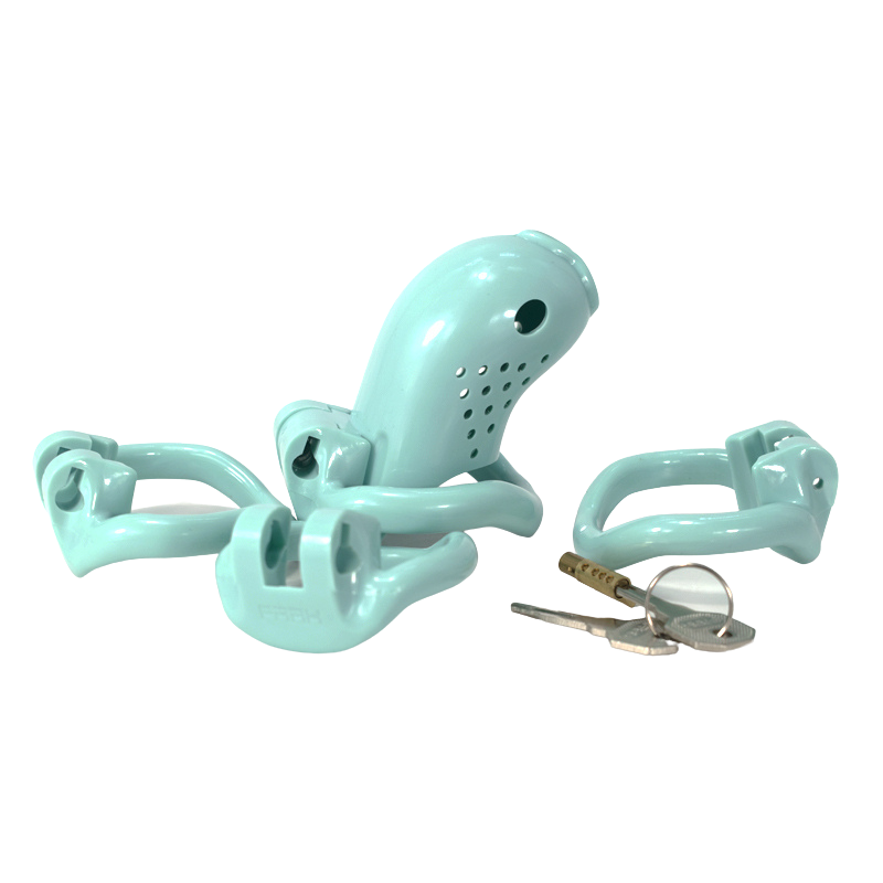 Blue Resin Cock Cage, gallery view 7