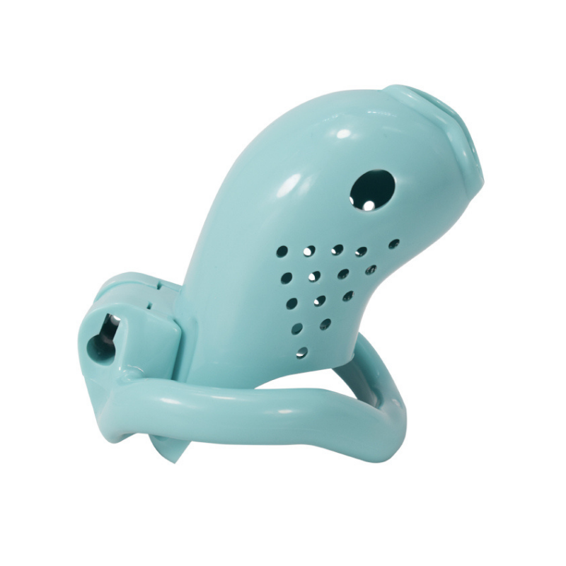 Blue Resin Cock Cage product view