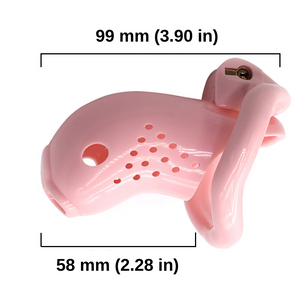 Pink Plastic Chastity Device