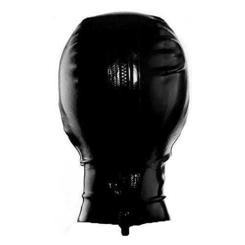 Slave Humiliation Latex Bondage Hood Helmet, gallery view 4