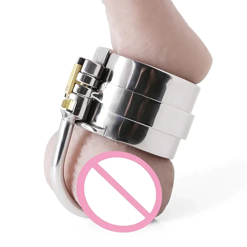 Stainless Steel Testicle Ball Cock Ring, gallery view 2