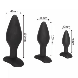 3 Piece Anal Plug Training Set