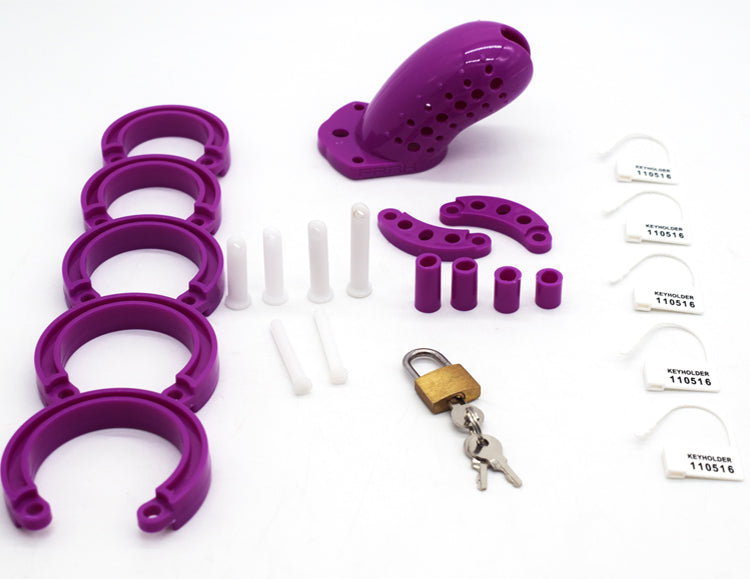 Purple The Cuck Holder Chastity Cage, gallery view 2
