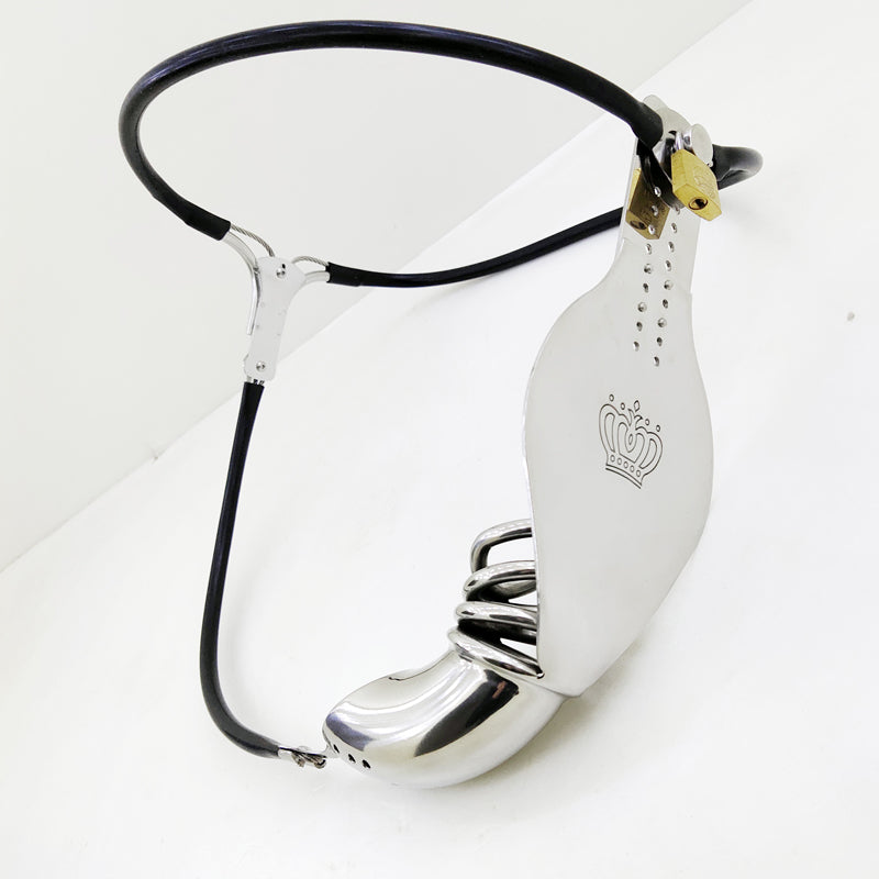 Stainless Steel Chastity Belt Men, gallery view 5