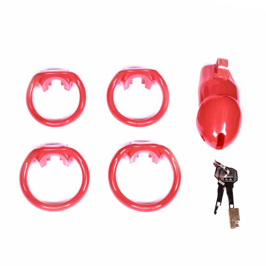 Sissy in Pink Resin Chastity Cage 1.89 and 2.35 inches long, gallery view 14