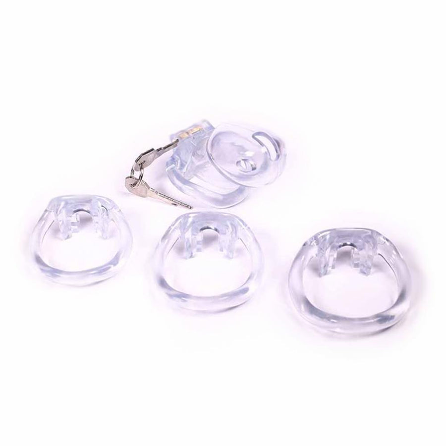 Sissy in Pink Resin Chastity Cage 1.89 and 2.35 inches long, gallery view 16