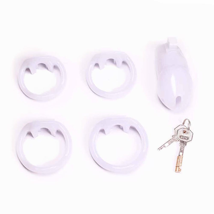 Sissy in Pink Resin Chastity Cage 1.89 and 2.35 inches long, gallery view 9
