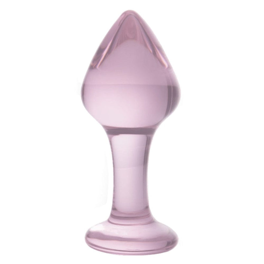 Pink Crystal Glass Plug 3 Piece Set BDSM, gallery view 5