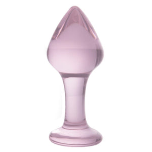 Pink Crystal Glass Plug 3 Piece Set BDSM