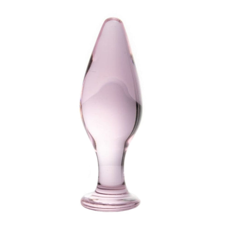 Pink Crystal Glass Plug 3 Piece Set BDSM, gallery view 3