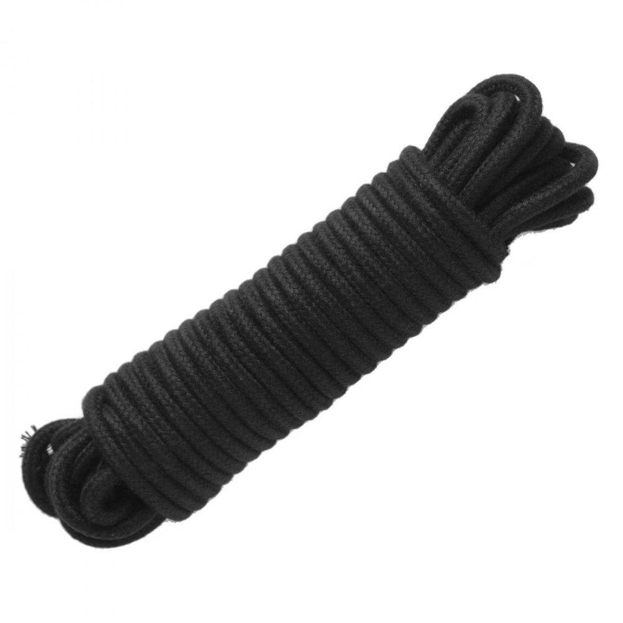 32 Foot Cotton Bondage Rope - Black product view