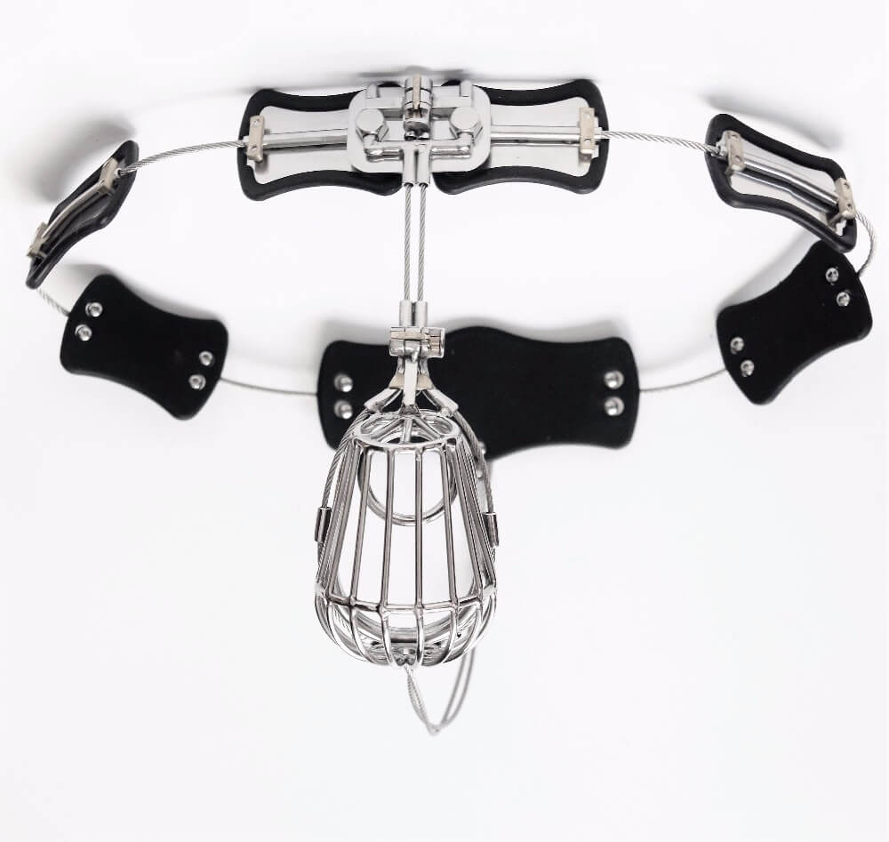 Stainless Steel Male Chastity Belt Adjustable