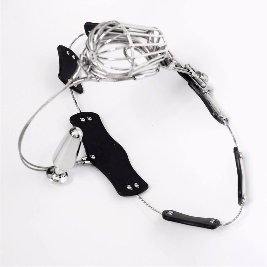 Stainless Steel Male Chastity Belt Adjustable, gallery view 3