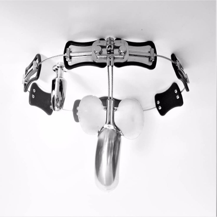Adjustable T-type Male Chastity Belt For Men, gallery view 2