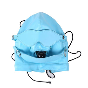 Blue Blindfold Mask Gag