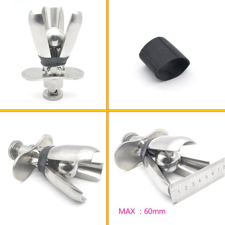 Metal Anal Expander Locking Butt Plug, gallery view 2