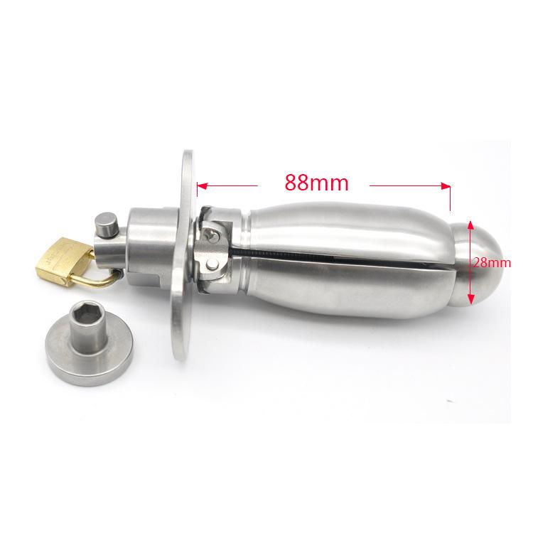 Metal Anal Expander Locking Butt Plug, gallery view 5