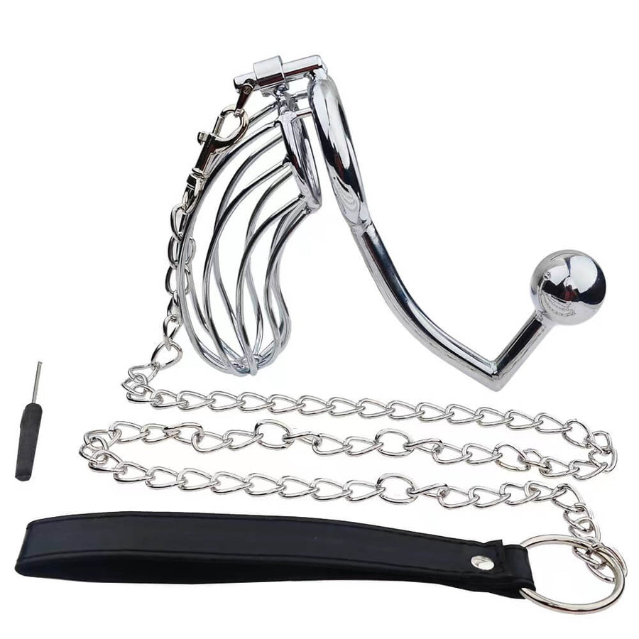 Anal Hook Set Ring Hook Banana Chastity Device, gallery view 6