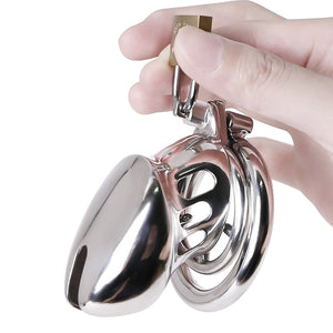 BDSM Stainless Steel Chastity Device With Spike Ring