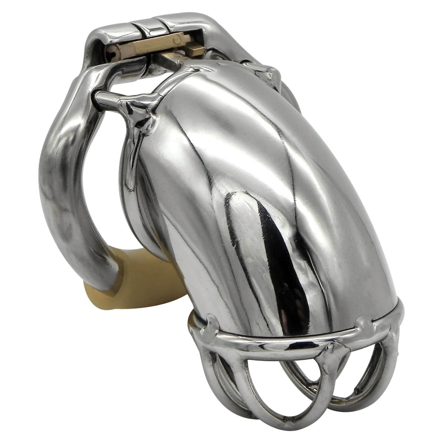 Bending Tube Stainless Steel Male Chastity Device product view