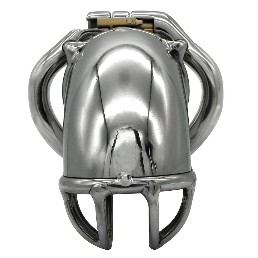 Bending Tube Stainless Steel Male Chastity Device, gallery view 4