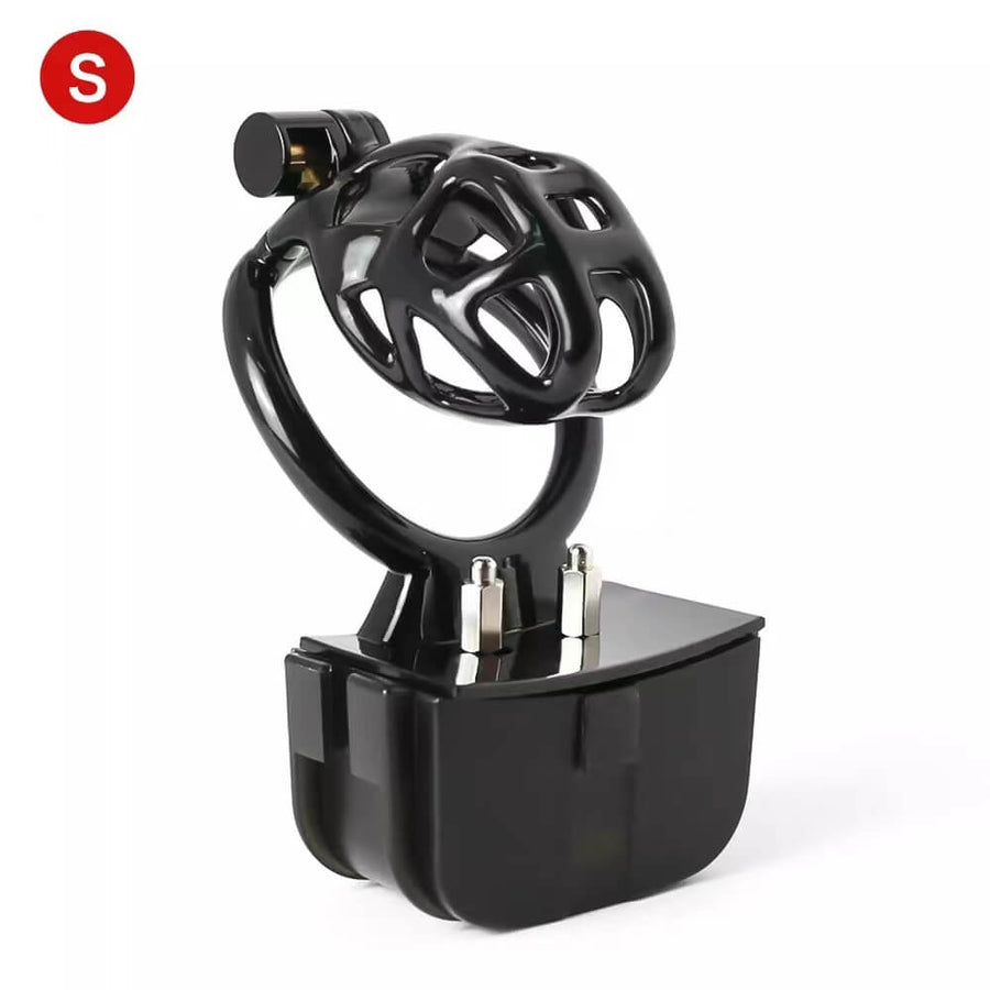 Black Electric Shock Mamba Chastity Cage, gallery view 7