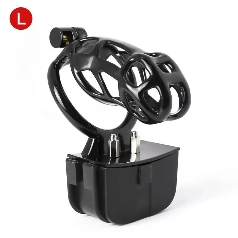 Black Electric Shock Mamba Chastity Cage, gallery view 5