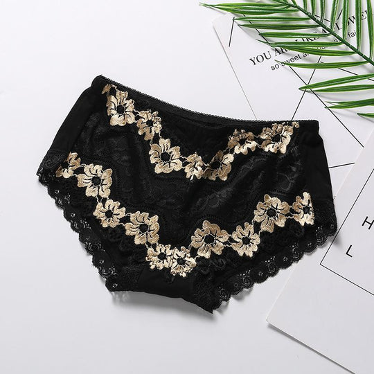Sexy cutout lace breathable panties product view