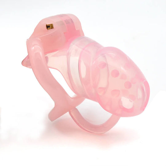 CC76 Men's short spiked silicone chastity cage product view