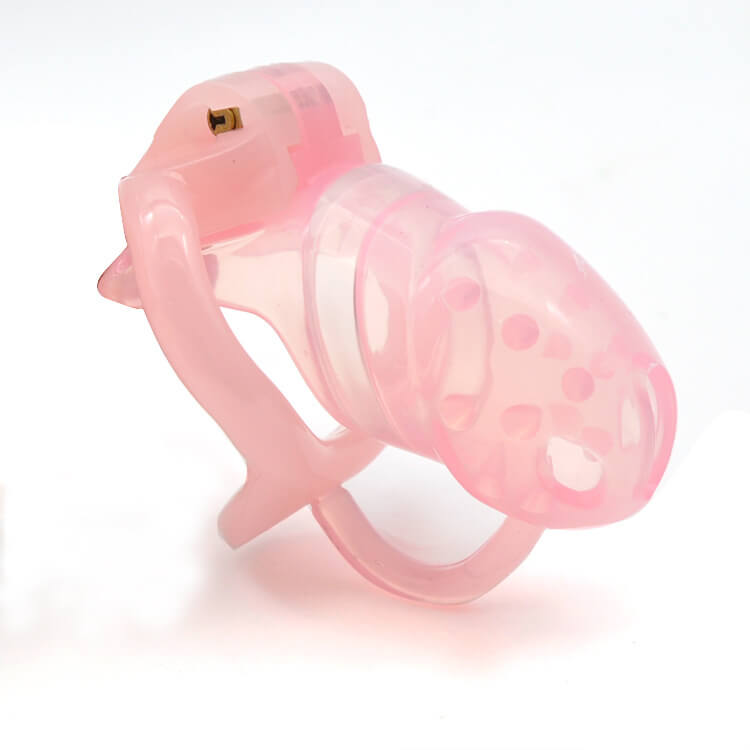 CC76 Men's short spiked silicone chastity cage product view