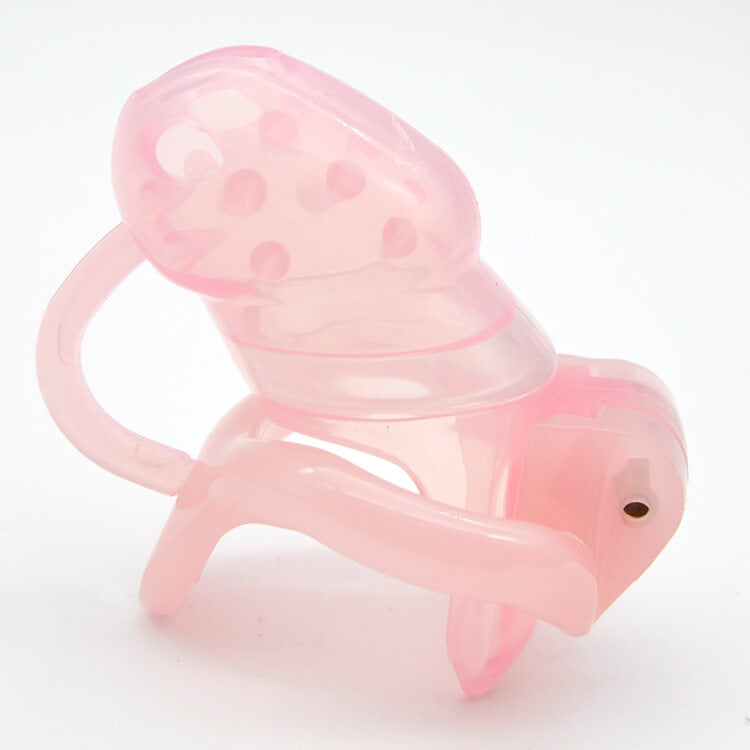 CC76 Men's short spiked silicone chastity cage, gallery view 2