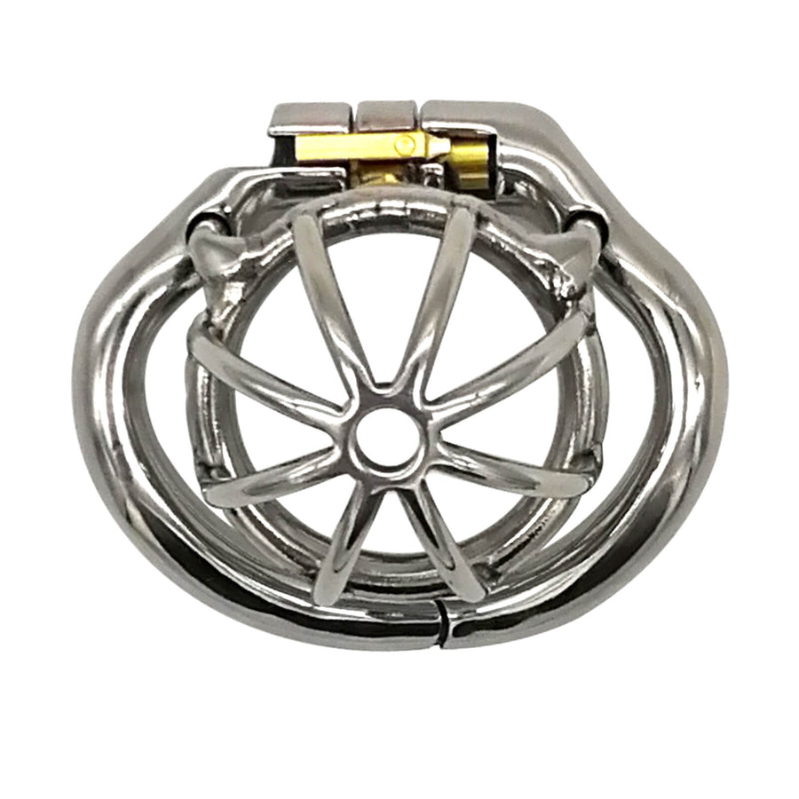 Ergonomic Stainless Steel Stealth Lock Male Chastity Device, gallery view 2