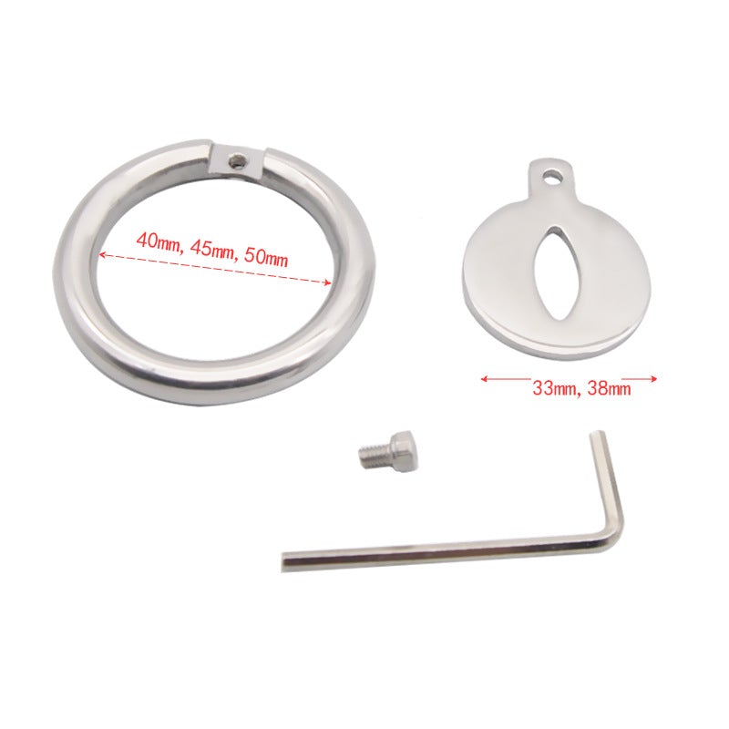 Extreme Flat Metal Chastity Cage, gallery view 5