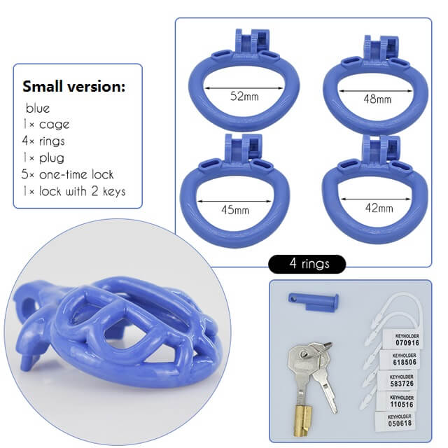 Lightweight 3D Chastity Cock Cage, gallery view 11