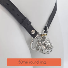 Load image into Gallery viewer, Brutal BDSM Chastity Cage with Belt
