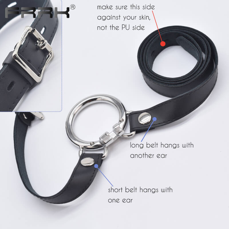 Brutal BDSM Chastity Cage with Belt, gallery view 4