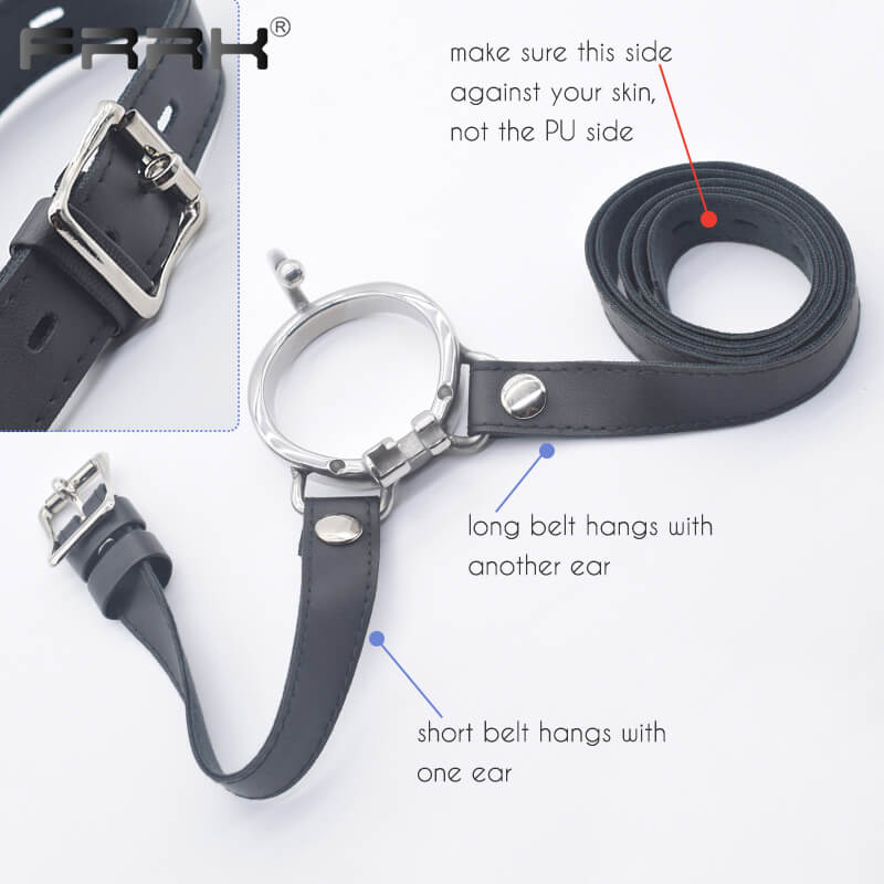 Brutal BDSM Chastity Cage with Belt, gallery view 5
