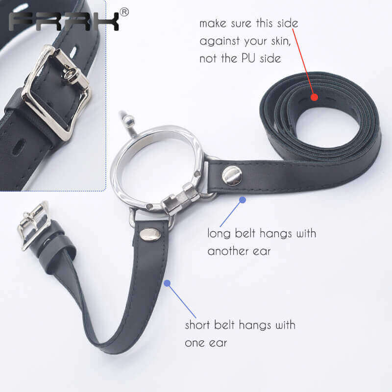 PU Stcrap Belt with Big Mamba Cock Cage, gallery view 5