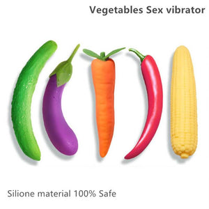 Vegetables Sex Vibrating Dildo