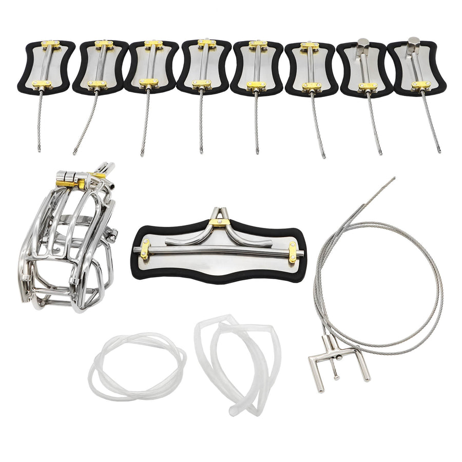 Clip Cage Stainless Steel Chastity Belt, gallery view 7