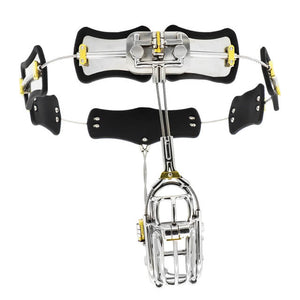 Clip Cage Stainless Steel Chastity Belt