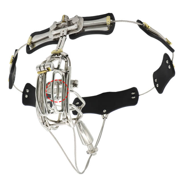Clip Cage Stainless Steel Chastity Belt, gallery view 6
