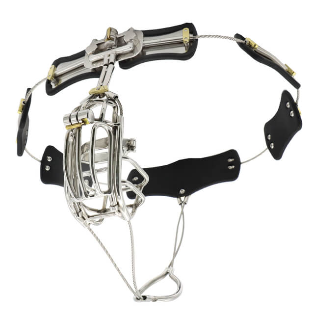 Clip Cage Stainless Steel Chastity Belt, gallery view 3