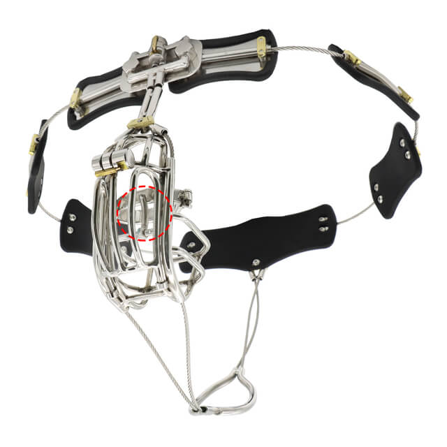 Clip Cage Stainless Steel Chastity Belt, gallery view 5