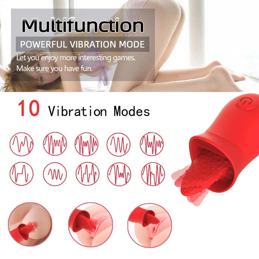 Clitoral Tongue Vibrator with 10 Modes, gallery view 12