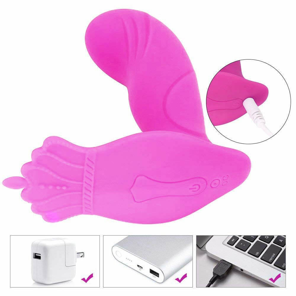 Vibromasseur papillon pour clitoris et point G sissyloving Vibromasseur papillon pour clitoris et point G sissyloving