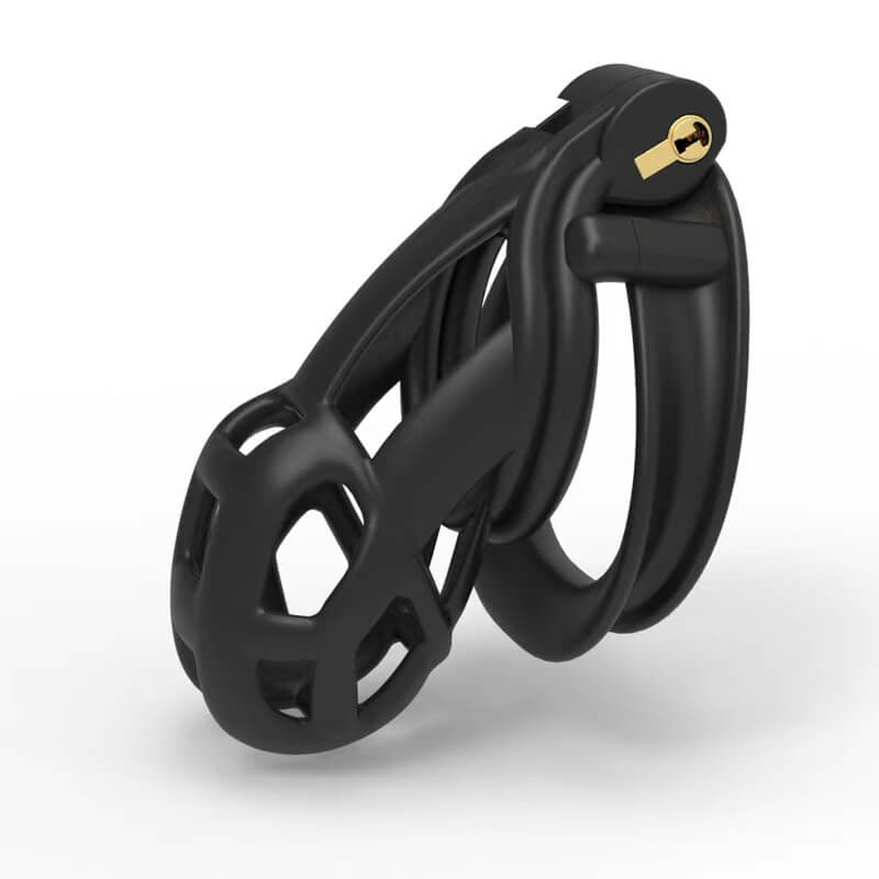 Cobra 6.0 Male Chastity Device With 4 Python Rings, gallery view 4