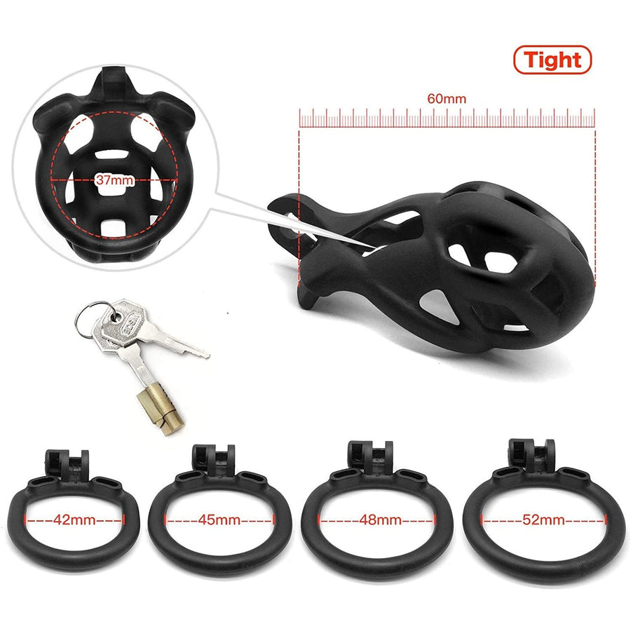 Cobra Male Chastity Device Kit 1.97 to 3.94 inches Long, gallery view 6